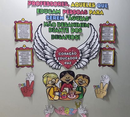 PAINEL DA PAZ PARA SALA DOS PROFESSORES 🕊️