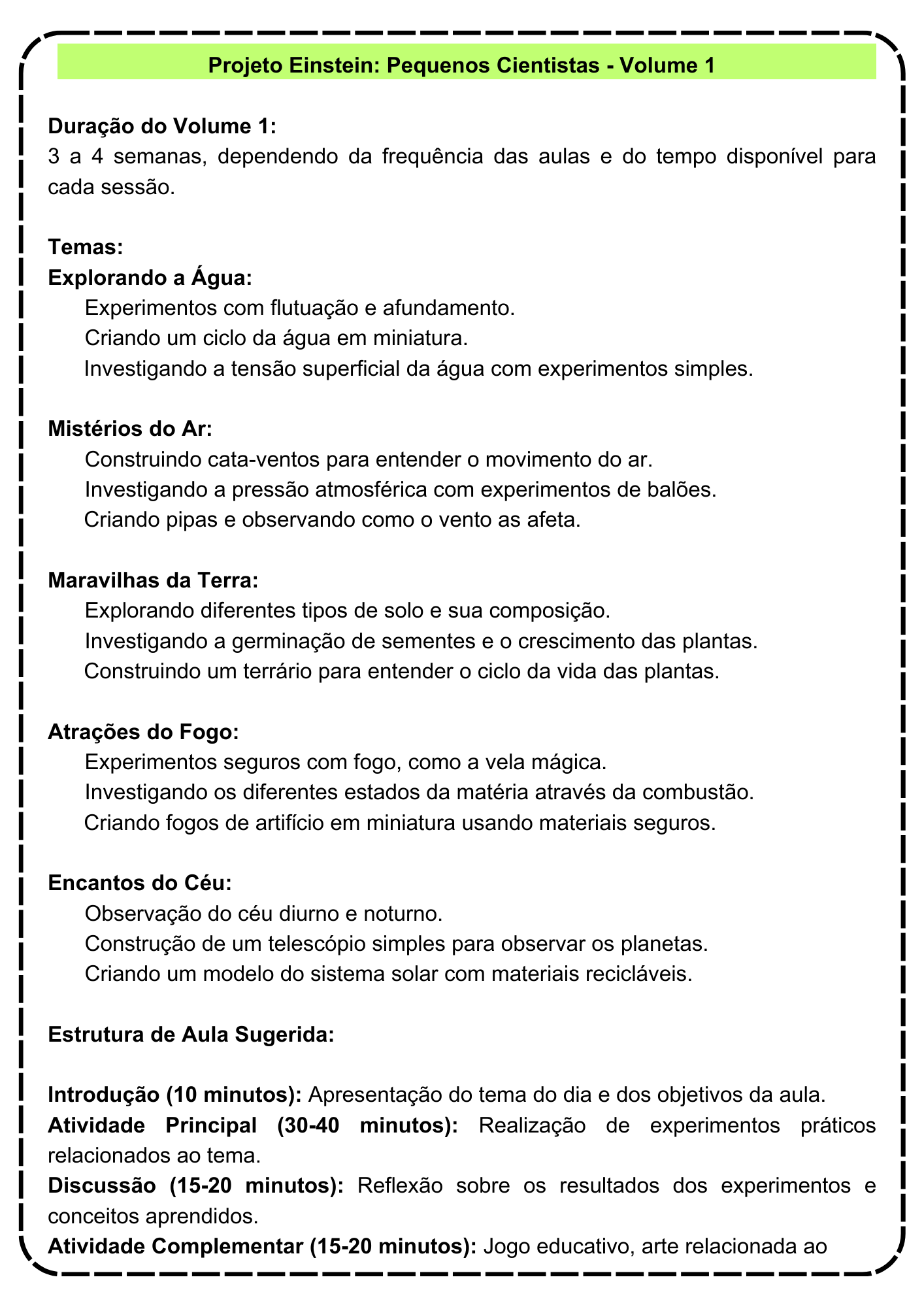 Projeto Einstein Pequenos Cientistas Volume 01