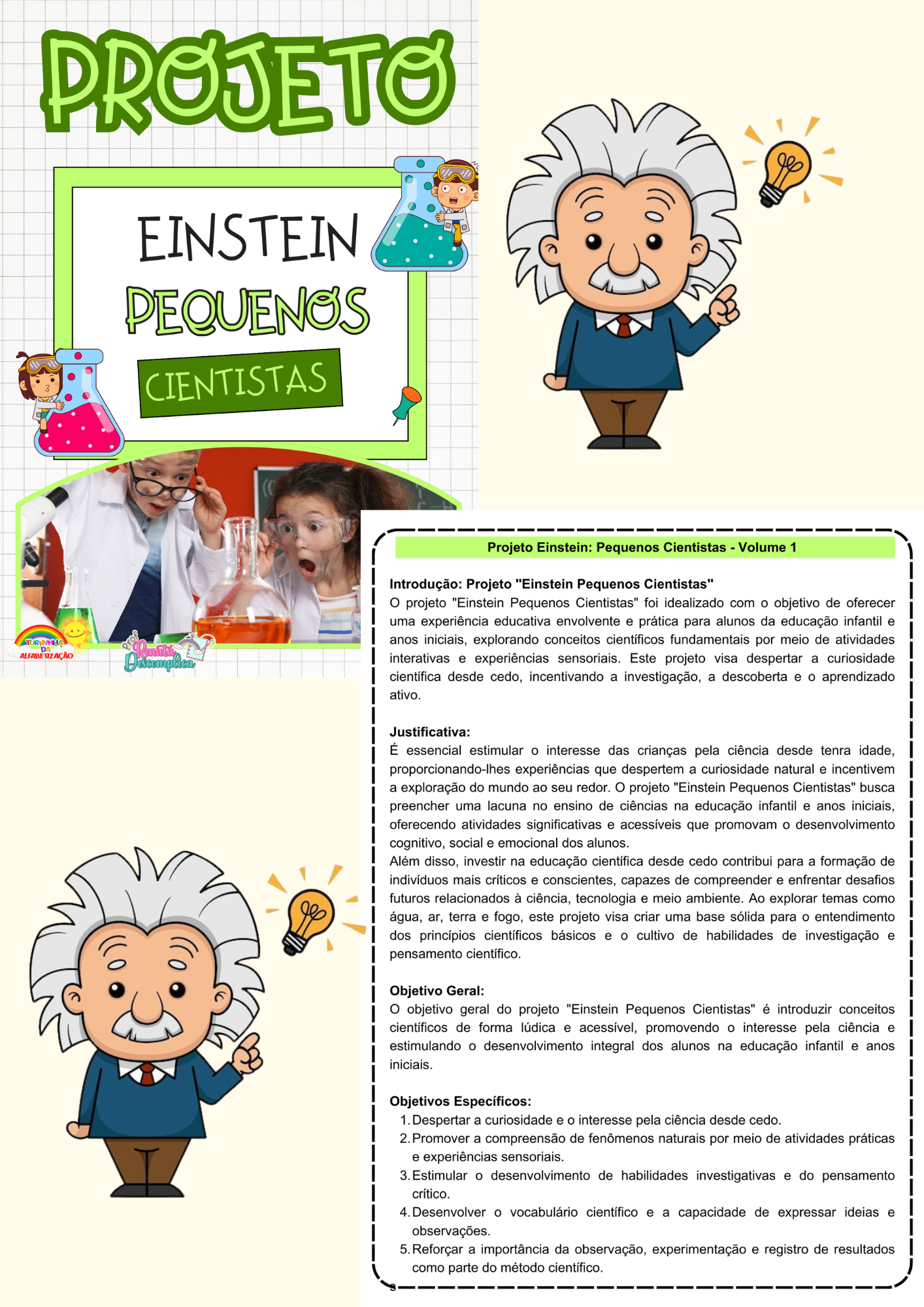 Projeto Einstein Pequenos Cientistas Volume 01