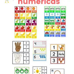 FICHAS SILÁBICAS E NUMÉRICAS