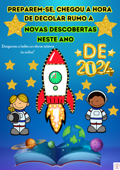 PAINEL VOLTA ÀS AULAS ASTRONAUTA 2024