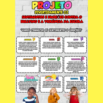 Projeto sentimentos e emoções contra o bullying e violência - Divertidamente 02