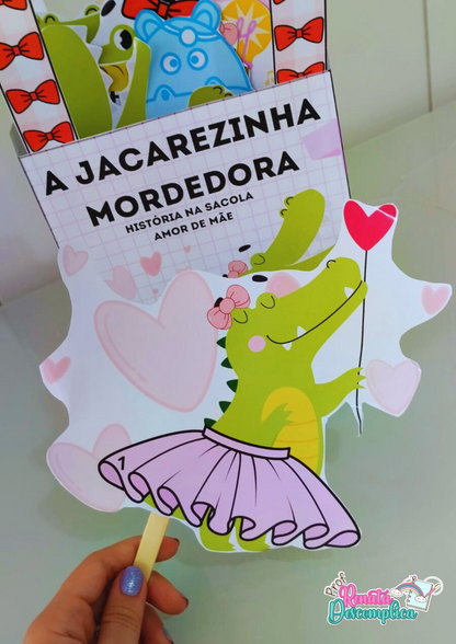 A JACAREZINHA MORDEDORA - HISTÓRIA NA SACOLA