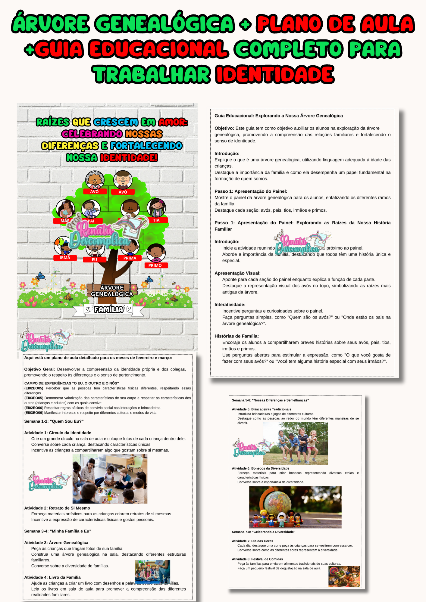 Árvore Genealógica da Identidade + Plano de aula e Guia Educacional