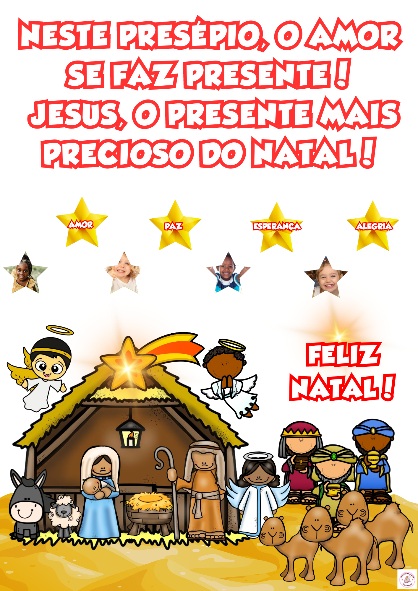 Painel Interativo Presépio de Natal + Guia Educacional