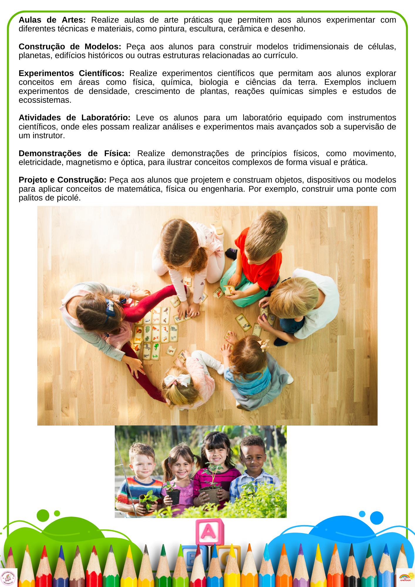 PROJETO ANUAL  PEDAGÓGICO  - APRENDENDO BRINCANDO DE ACORDO COM A BNCC