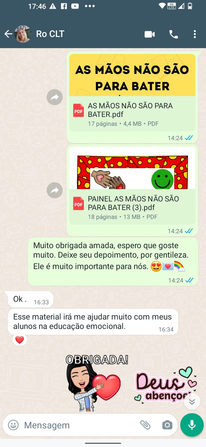 PROJETO AS MÃOS NÃO SÃO PARA BATER