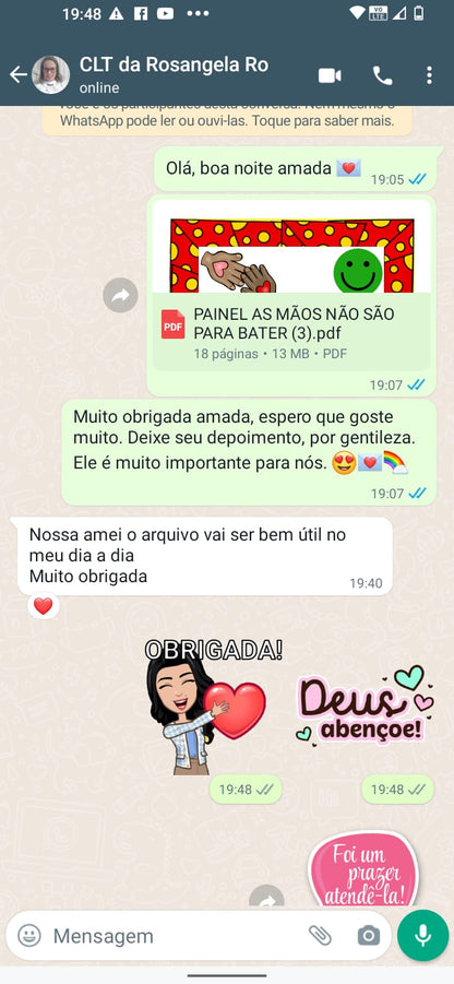 PROJETO AS MÃOS NÃO SÃO PARA BATER