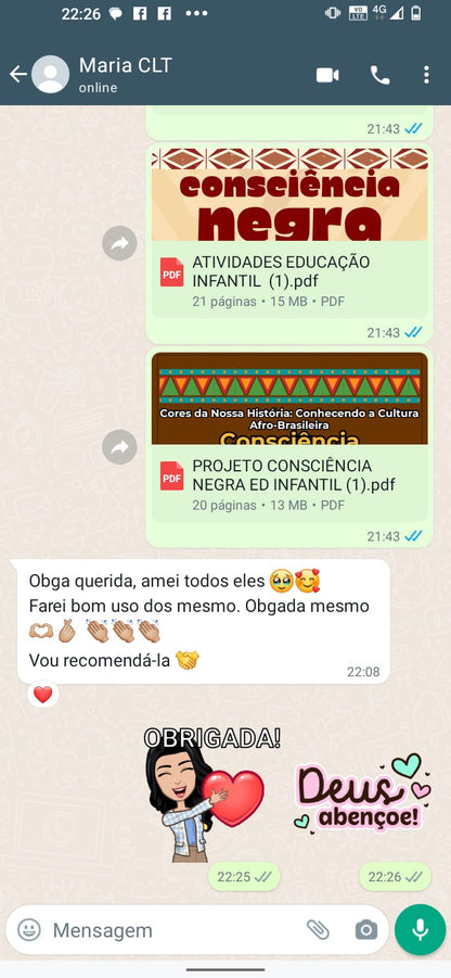 Projeto: Consciência Negra Educação Infantil