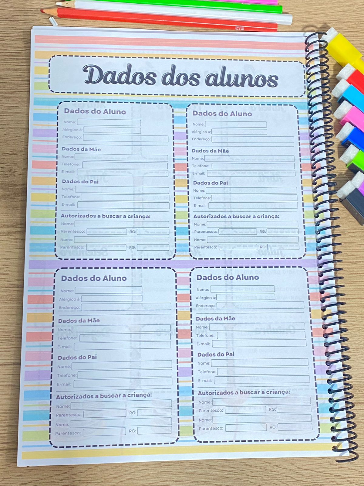 Caderno da Professora 2024 - 365 Dias+ Sondagem Diagnóstica 🍎📚