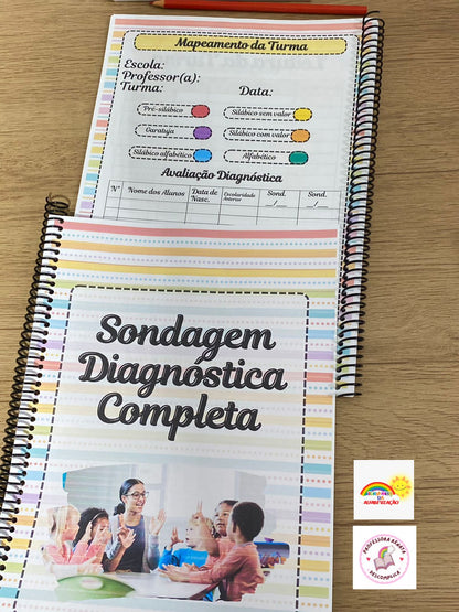 Caderno da Professora 2024 - 365 Dias+ Sondagem Diagnóstica 🍎📚