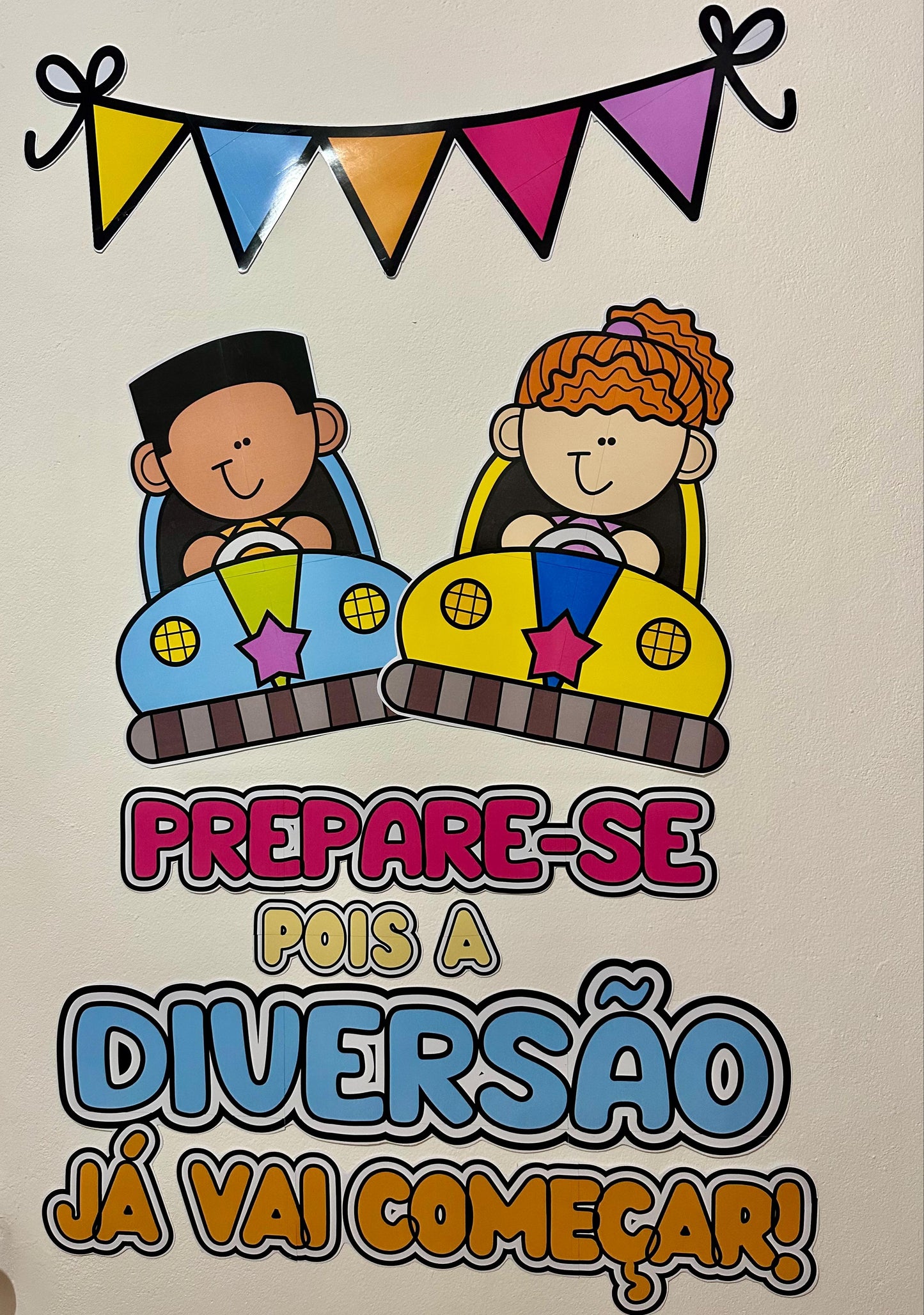 Painel Volta às Aulas Parque de Diversões