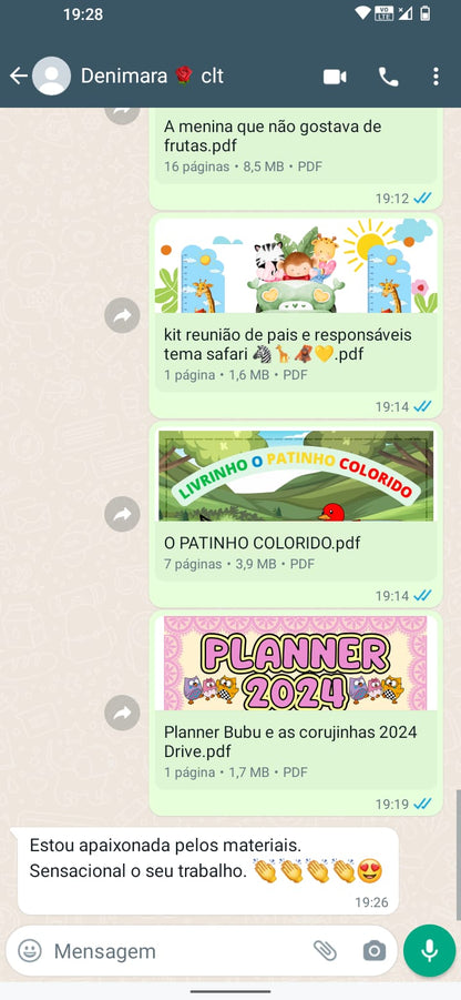 PLANEJAMENTO DIÁRIO BERÇÁRIO I e II- ANUAL 2024