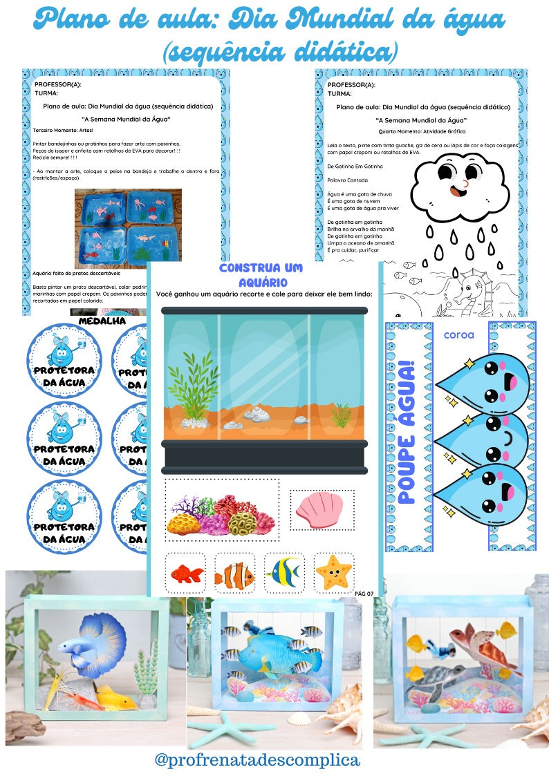 Planos de aula com sequência didática para A Semana Mundial da Água.