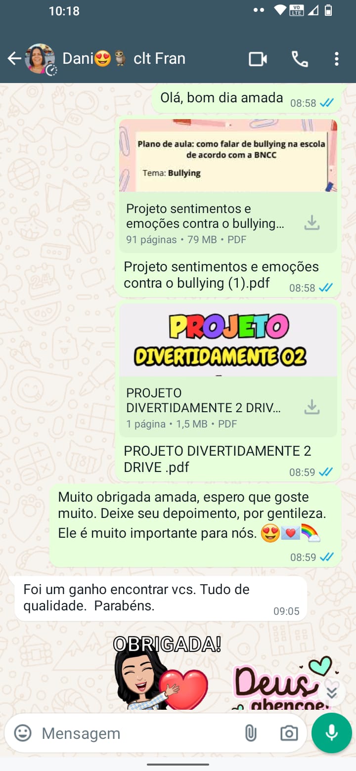 Projeto sentimentos e emoções contra o bullying e violência - Divertidamente 02