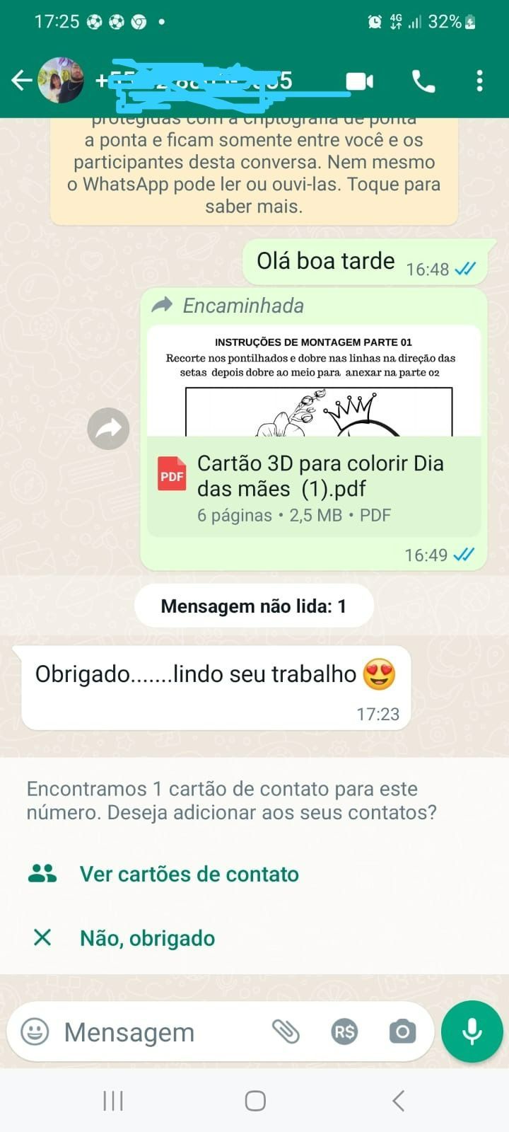 Cartão 3D Dia das mães