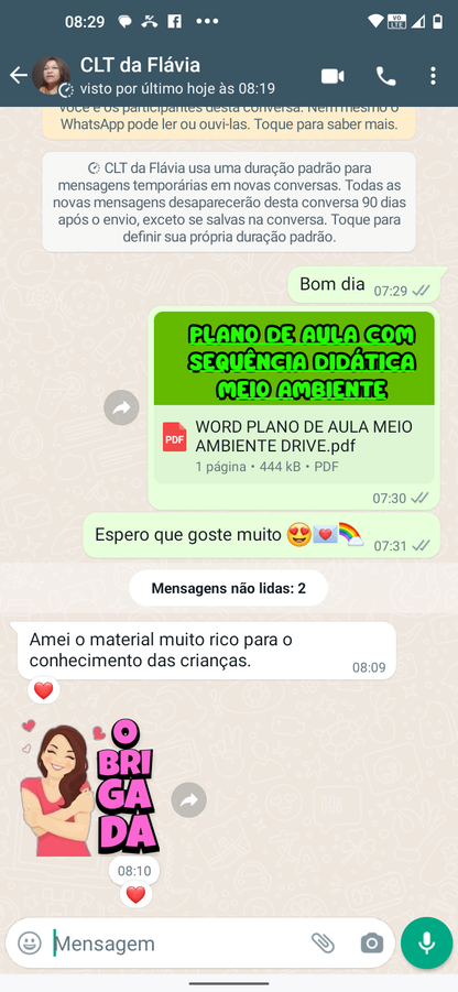 Plano de aula com sequência didática- MEIO AMBIENTE